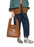 Front View - Click To Enlarge - BEAUTIFUL PEOPLE - XL Printed Shrink Leather Market Bag
