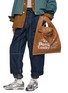 Figure View - Click To Enlarge - BEAUTIFUL PEOPLE - XL Printed Shrink Leather Market Bag
