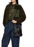 Figure View - Click To Enlarge - BEAUTIFUL PEOPLE - Printed Shrink Leather Market Shoulder Bag
