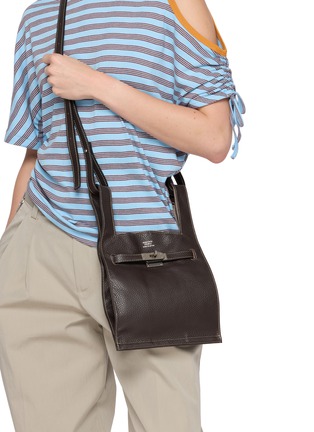 Figure View - Click To Enlarge - BEAUTIFUL PEOPLE - Shrink Leather Market Shoulder Bag
