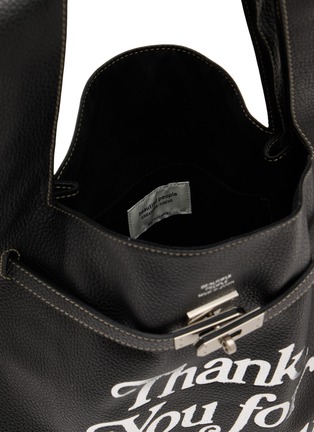 Detail View - Click To Enlarge - BEAUTIFUL PEOPLE - XL Printed Shrink Leather Market Bag