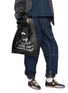 Figure View - Click To Enlarge - BEAUTIFUL PEOPLE - XL Printed Shrink Leather Market Bag