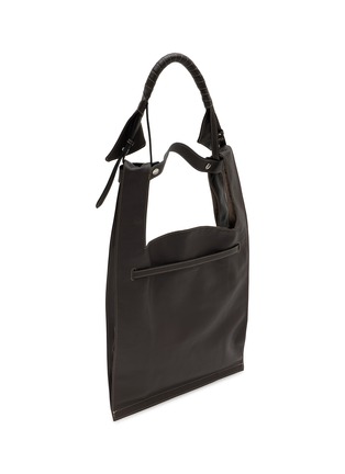 Detail View - Click To Enlarge - BEAUTIFUL PEOPLE - Extra Large Bandage Handle Shrink Leather Market Bag