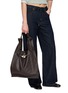 Figure View - Click To Enlarge - BEAUTIFUL PEOPLE - Extra Large Bandage Handle Shrink Leather Market Bag