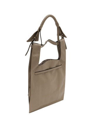 Detail View - Click To Enlarge - BEAUTIFUL PEOPLE - Extra Large Bandage Handle Shrink Leather Market Bag