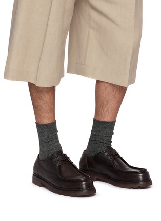 Figure View - Click To Enlarge - OFFICINE CREATIVE - Volcov Flexi 001 Leather Derby Shoes