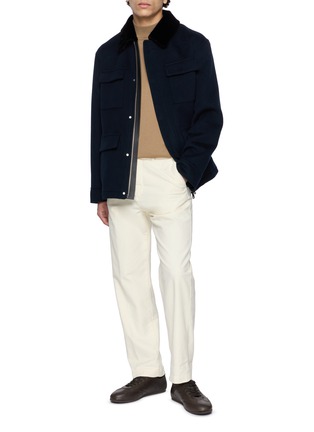 Figure View - Click To Enlarge - YVES SALOMON - Double-face Cashmere Wool Jacket
