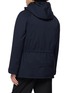 Back View - Click To Enlarge - YVES SALOMON - Side Mink Fur Wool Blend Parka