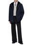 Figure View - Click To Enlarge - YVES SALOMON - Side Mink Fur Wool Blend Parka