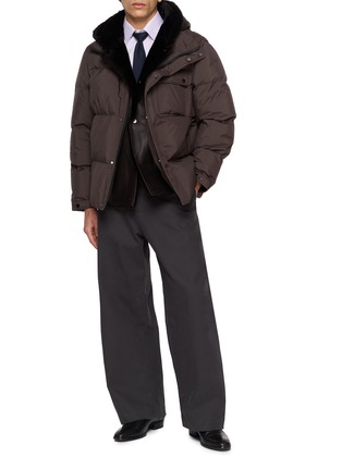 Figure View - Click To Enlarge - YVES SALOMON - Hooded Puffer Jacket