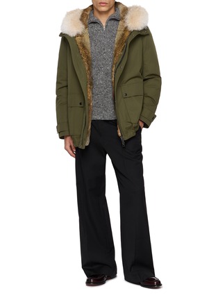 Figure View - Click To Enlarge - YVES SALOMON - Fur Liner Hooded Parka Jacket