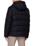 Back View - Click To Enlarge - YVES SALOMON - Mink Collar Hooded Down Jacket