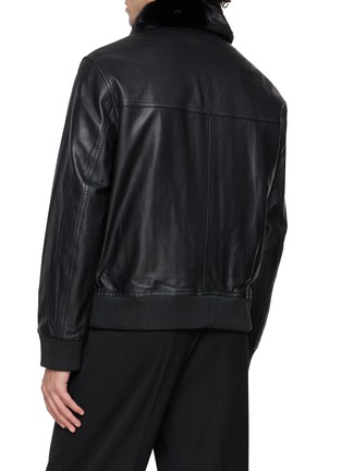 Back View - Click To Enlarge - YVES SALOMON - Medium Leather Jacket