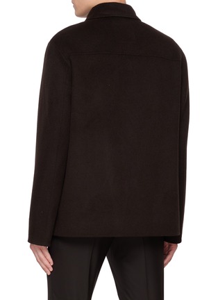 Back View - Click To Enlarge - YVES SALOMON - Double Faced Cashmere Wool Jacket