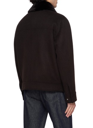 Back View - Click To Enlarge - YVES SALOMON - Double-face Cashmere Wool Jacket