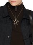Figure View - Click To Enlarge - LEMAIRE - Agate Brass Garment Ornament Necklace