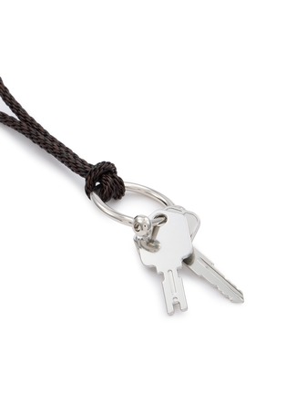 Detail View - Click To Enlarge - LEMAIRE - Braided Leather Keyring Necklace