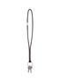 LEMAIRE Braided Leather Keyring Necklace