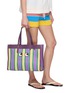 Figure View - Click To Enlarge - ANYA HINDMARCH - E/W Stripes Tote Bag
