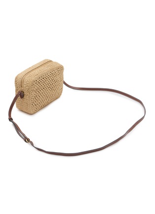 Detail View - Click To Enlarge - ANYA HINDMARCH - Eyes Raffia Crossbody Bag