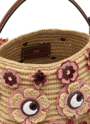 Detail View - Click To Enlarge - ANYA HINDMARCH - Blossom Creature Raffia Crossbody Bag