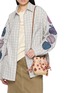 Figure View - Click To Enlarge - ANYA HINDMARCH - Blossom Creature Raffia Crossbody Bag