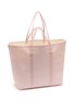 Detail View - Click To Enlarge - ANYA HINDMARCH - I Am A Plastic Bag Monogram Canvas Leather Tote Bag