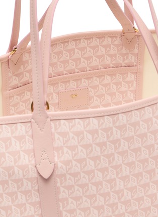 Detail View - Click To Enlarge - ANYA HINDMARCH - I Am A Plastic Bag Monogram Canvas Leather Tote Bag