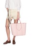 Front View - Click To Enlarge - ANYA HINDMARCH - I Am A Plastic Bag Monogram Canvas Leather Tote Bag