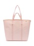 ANYA HINDMARCH I Am A Plastic Bag Monogram Canvas Leather Tote Bag
