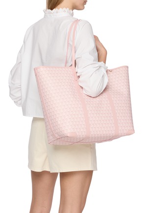 Figure View - Click To Enlarge - ANYA HINDMARCH - I Am A Plastic Bag Monogram Canvas Leather Tote Bag