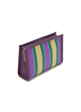 Detail View - Click To Enlarge - ANYA HINDMARCH - Stripes Recycled Mesh Pouch