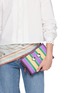Figure View - Click To Enlarge - ANYA HINDMARCH - Stripes Recycled Mesh Pouch