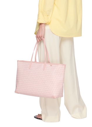 Figure View - Click To Enlarge - ANYA HINDMARCH - I Am A Plastic Bag Monogram Canvas Leather Zipped Tote Bag