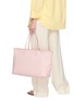 Figure View - Click To Enlarge - ANYA HINDMARCH - I Am A Plastic Bag Monogram Canvas Leather Zipped Tote Bag