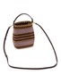 Detail View - Click To Enlarge - ANYA HINDMARCH - Striped Raffia Crossbody Bag