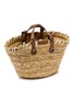 Detail View - Click To Enlarge - ANYA HINDMARCH - Small Paper Eyes Seagrass Leather Basket Bag