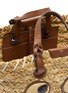 Detail View - Click To Enlarge - ANYA HINDMARCH - Small Paper Eyes Seagrass Leather Basket Bag