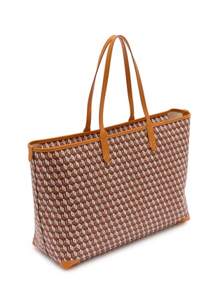 Detail View - Click To Enlarge - ANYA HINDMARCH - I Am A Plastic Bag Monogram Canvas Zipped Tote Bag