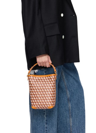 Front View - Click To Enlarge - ANYA HINDMARCH - Mini I Am A Plastic Bag Recycled Canvas Bucket Bag