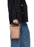 Front View - Click To Enlarge - ANYA HINDMARCH - Mini I Am A Plastic Bag Recycled Canvas Bucket Bag