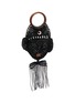 Detail View - Click To Enlarge - ANYA HINDMARCH - Macramé Fish Cotton Leather Clutch Bag