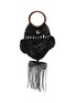 ANYA HINDMARCH Macramé Fish Cotton Leather Clutch Bag