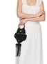 Figure View - Click To Enlarge - ANYA HINDMARCH - Macramé Fish Cotton Leather Clutch Bag