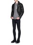 Figure View - Click To Enlarge - TOPMAN - 'Super Spray On' skinny fit pants