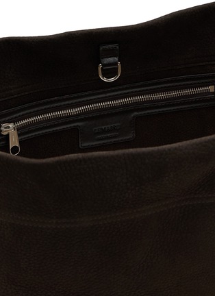 Detail View - Click To Enlarge - LEMAIRE - Belted Suede Leather Tote Bag