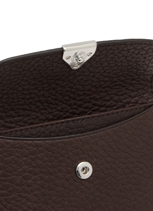 Detail View - Click To Enlarge - LEMAIRE - Soft Tab Grained Leather Card Holder