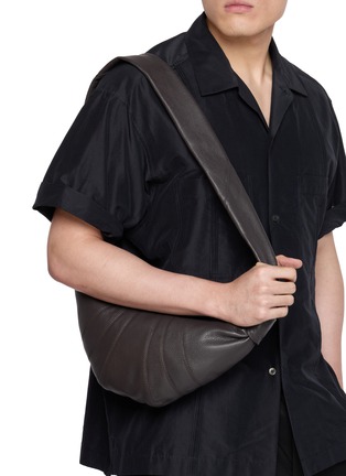 Figure View - Click To Enlarge - LEMAIRE - Small Croissant Leather Bag