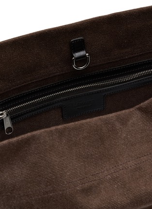 Detail View - Click To Enlarge - LEMAIRE - Belted Cotton Canvas Tote Bag