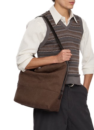 Figure View - Click To Enlarge - LEMAIRE - Belted Cotton Canvas Tote Bag